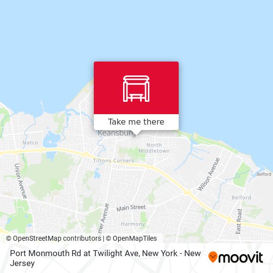 Port Monmouth Rd at Twilight Ave map