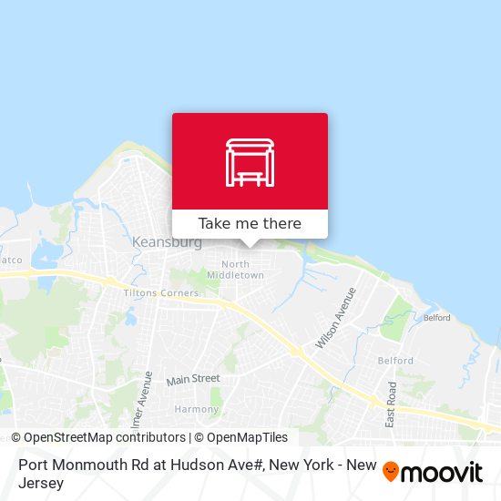 Port Monmouth Rd at Hudson Ave# map