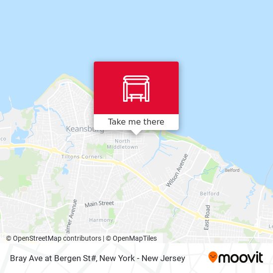 Bray Ave at Bergen St# map