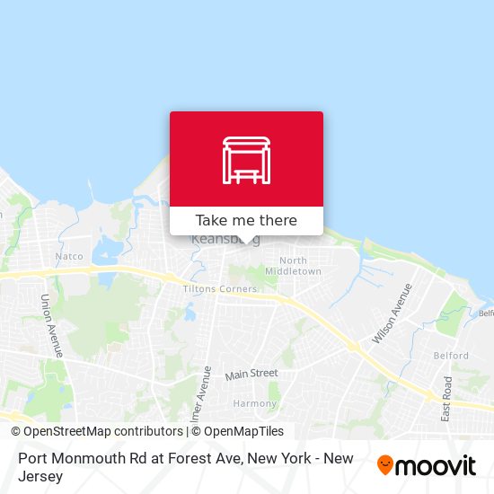 Mapa de Port Monmouth Rd at Forest Ave
