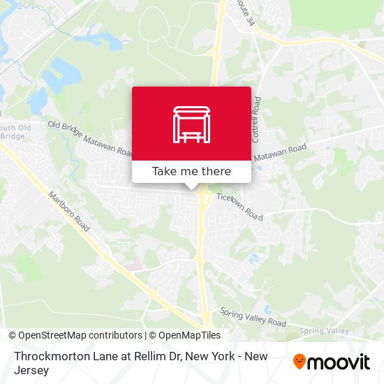 Mapa de Throckmorton Lane at Rellim Dr