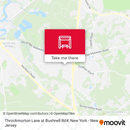 Mapa de Throckmorton Lane at Bushnell Rd#