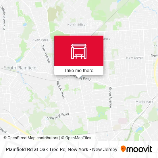 Plainfield Rd at Oak Tree Rd map