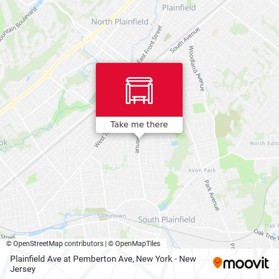 Plainfield Ave at Pemberton Ave map