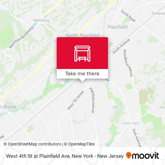 Mapa de West 4th St at Plainfield Ave