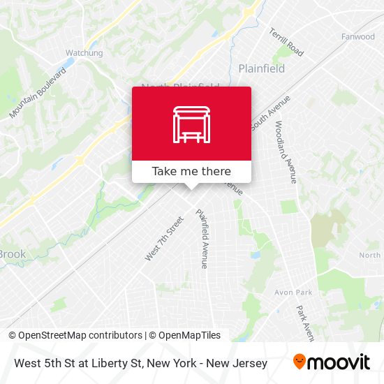 Mapa de West 5th St at Liberty St