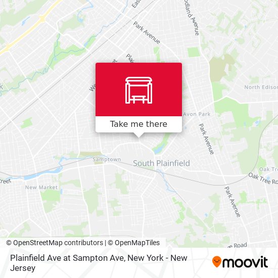 Plainfield Ave at Sampton Ave map