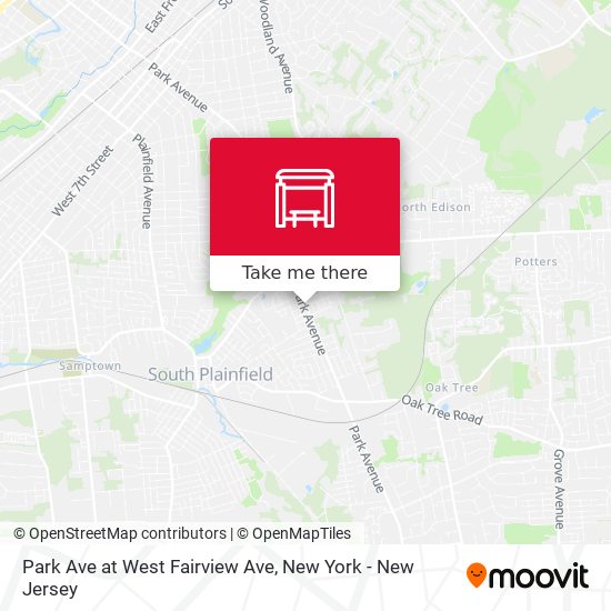 Mapa de Park Ave at West Fairview Ave