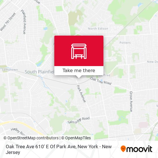 Oak Tree Ave 610' E Of Park Ave map