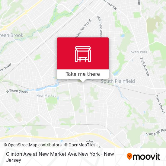 Clinton Ave at New Market Ave map