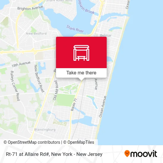 Rt-71 at Allaire Rd# map