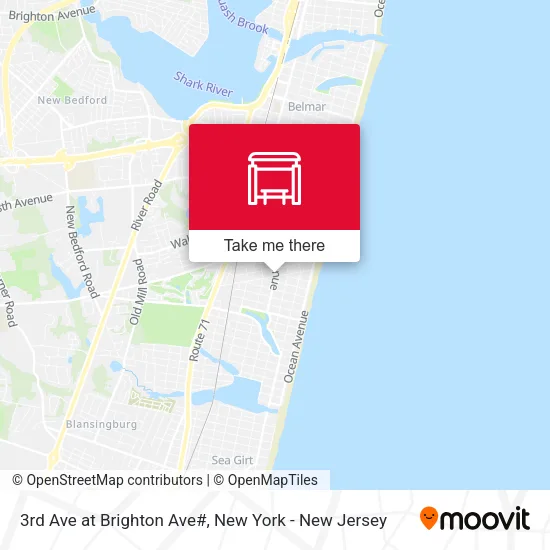 3rd Ave at Brighton Ave# map