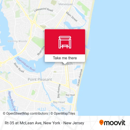 Rt-35 at McLean Ave map