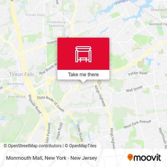 Monmouth Mall map