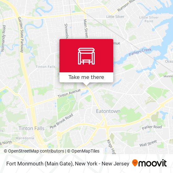 Fort Monmouth (Main Gate) map