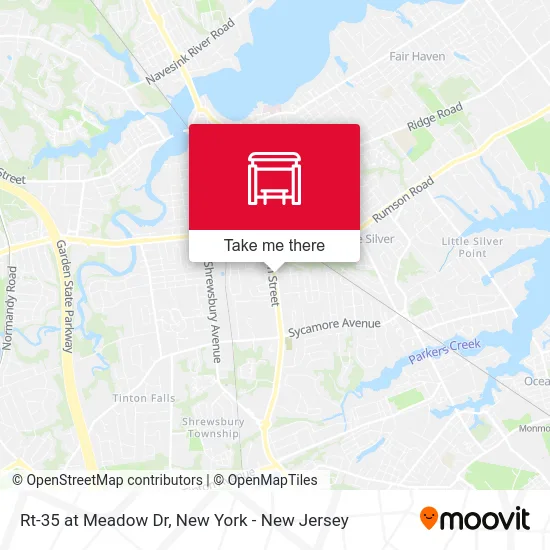 Rt-35 at Meadow Dr map