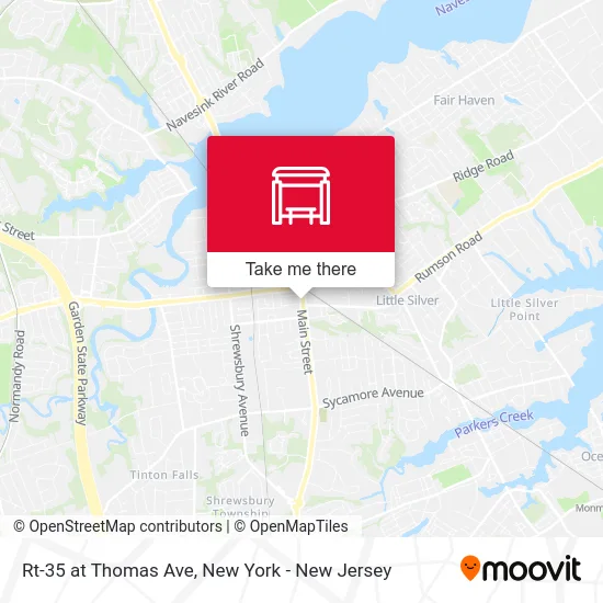 Rt-35 at Thomas Ave map