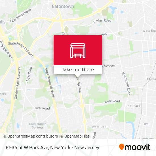 Mapa de Rt-35 at W Park Ave