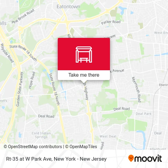 Rt-35 at W Park Ave map