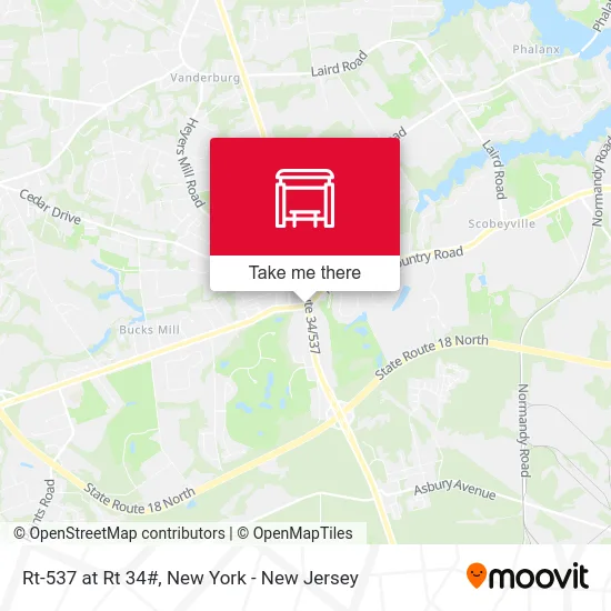 Rt-537 at Rt 34# map