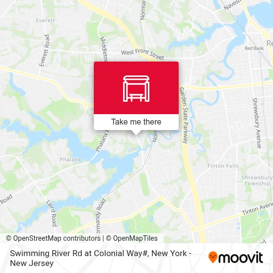 Swimming River Rd at Colonial Way# map