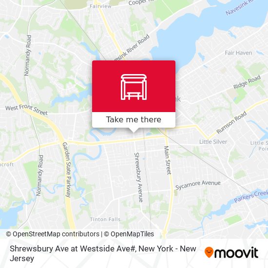 Mapa de Shrewsbury Ave at Westside Ave#