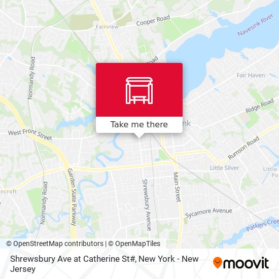 Shrewsbury Ave at Catherine St# map