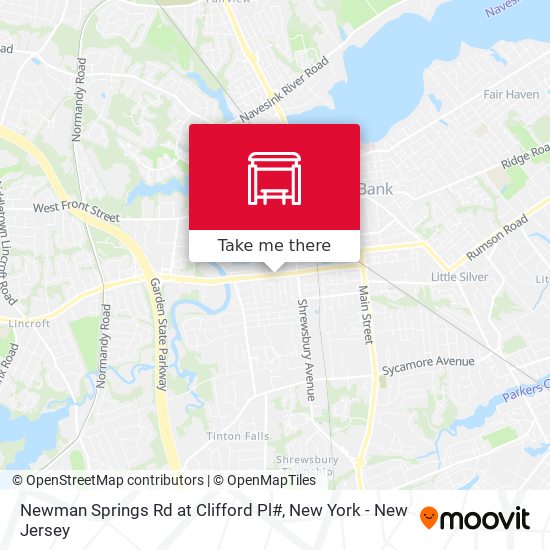 Newman Springs Rd at Clifford Pl# map