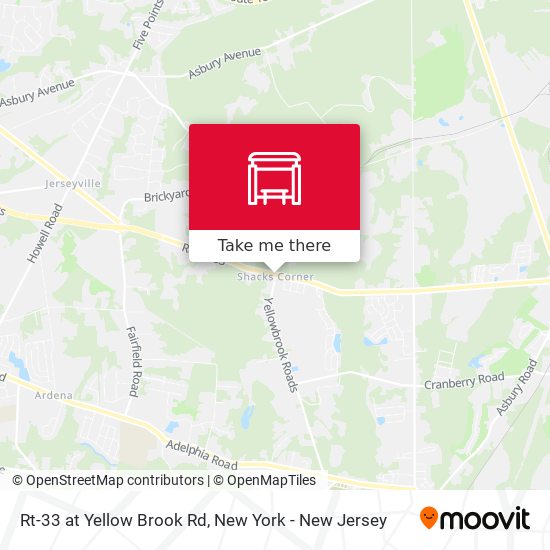 Mapa de Rt-33 at Yellow Brook Rd