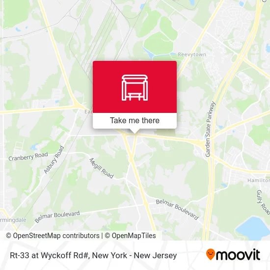 Rt-33 at Wyckoff Rd# map