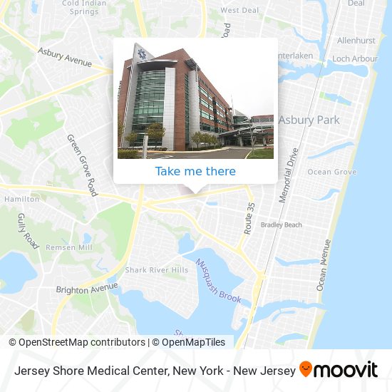 Mapa de Jersey Shore Medical Center