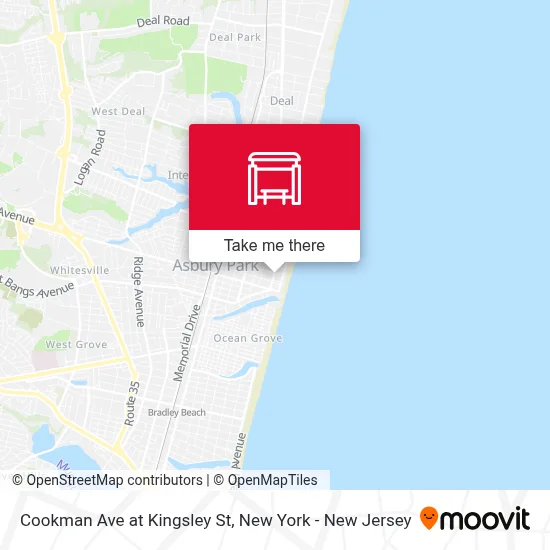 Cookman Ave at Kingsley St map
