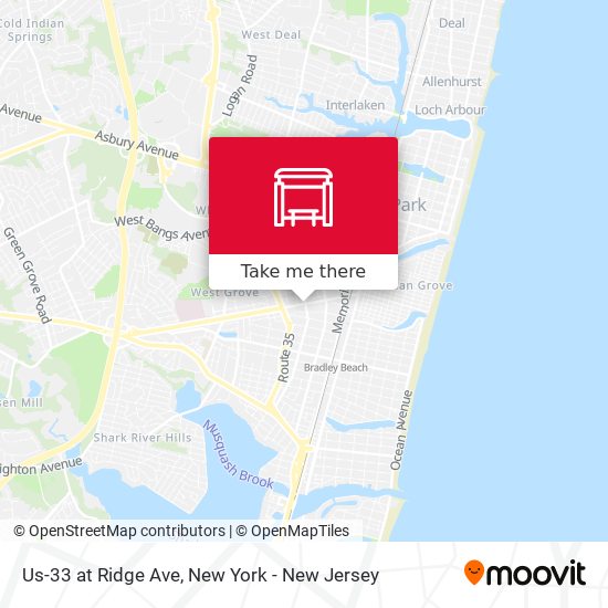 Us-33 at Ridge Ave map