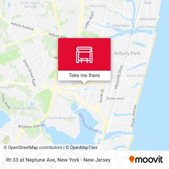 Rt-33 at Neptune Ave map