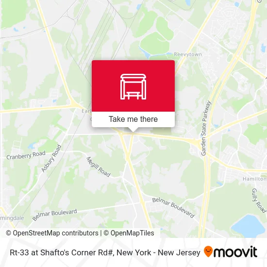 Rt-33 at Shafto's Corner Rd# map