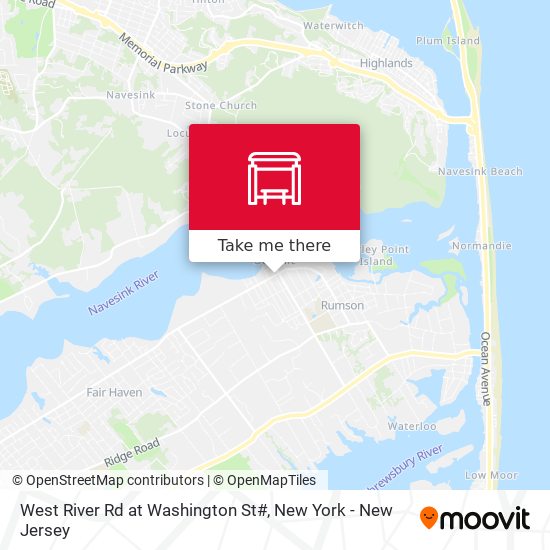 West River Rd at Washington St# map