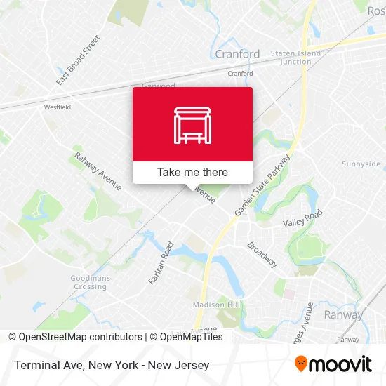 Terminal Ave map