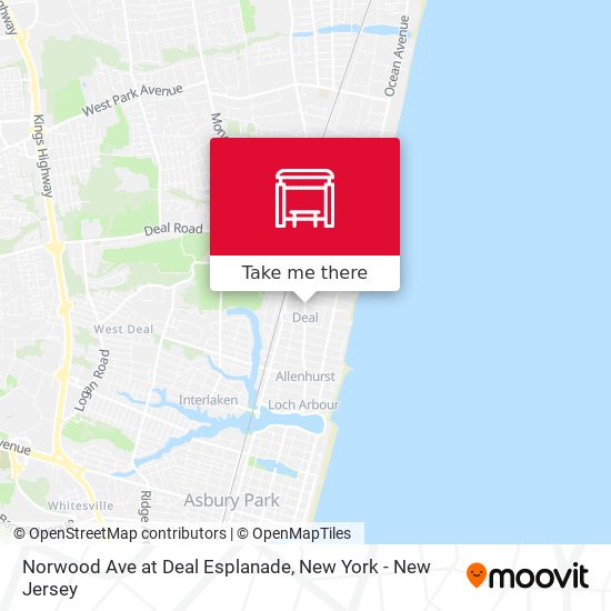 Mapa de Norwood Ave at Deal Esplanade