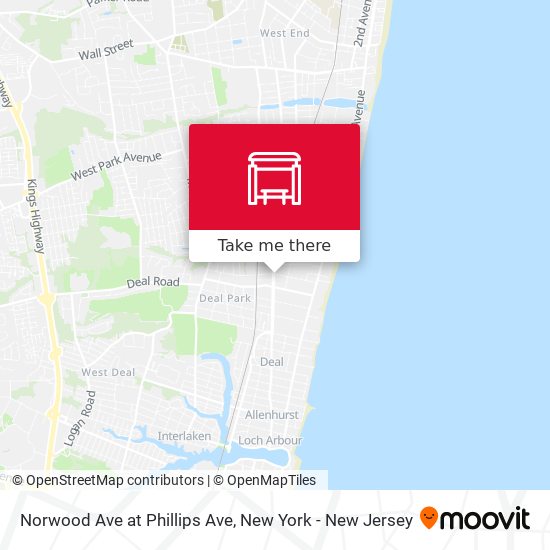 Mapa de Norwood Ave at Phillips Ave