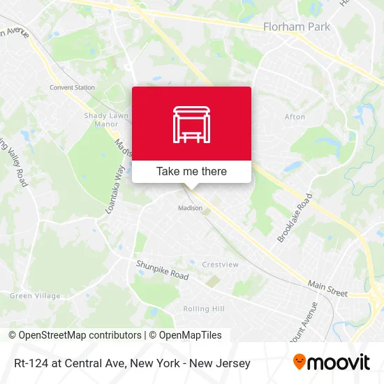 Rt-124 at Central Ave map