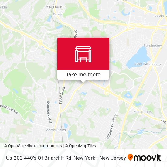 Mapa de Us-202 440's Of Briarcliff Rd