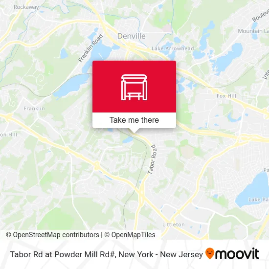 Tabor Rd at Powder Mill Rd# map