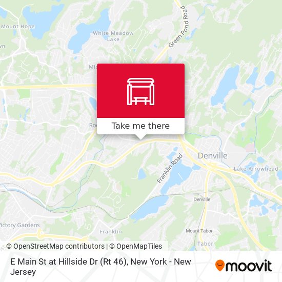 E Main St at Hillside Dr (Rt 46) map