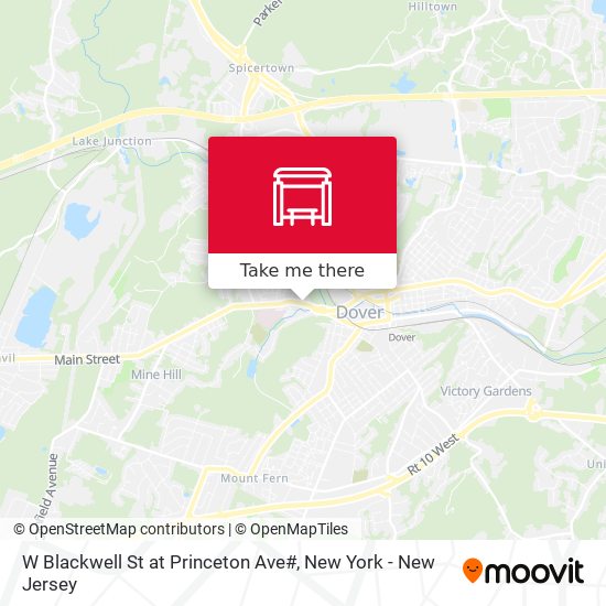 W Blackwell St at Princeton Ave# map