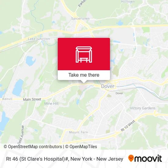 Rt 46 (St Clare's Hospital)# map