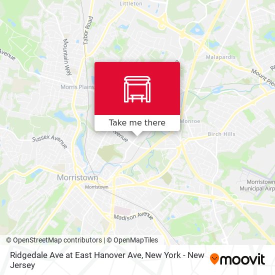 Mapa de Ridgedale Ave at East Hanover Ave