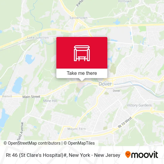Rt 46 (St Clare's Hospital)# map