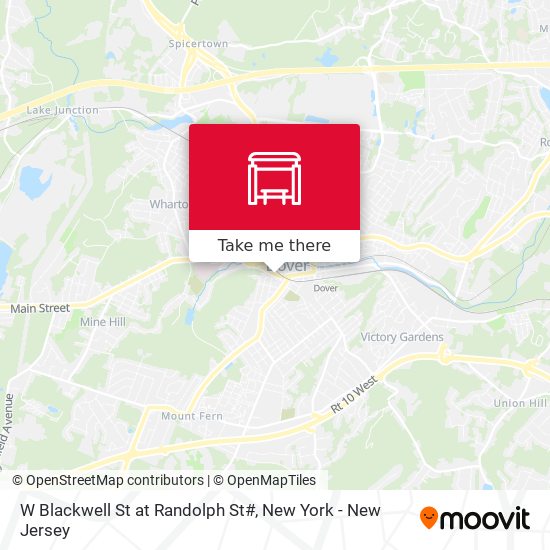 W Blackwell St at Randolph St# map