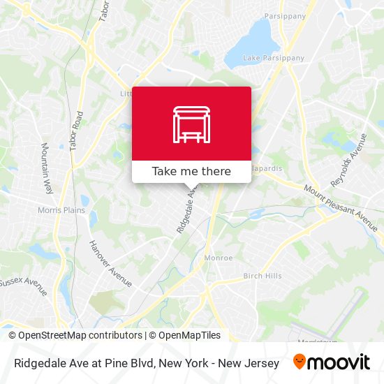 Mapa de Ridgedale Ave at Pine Blvd