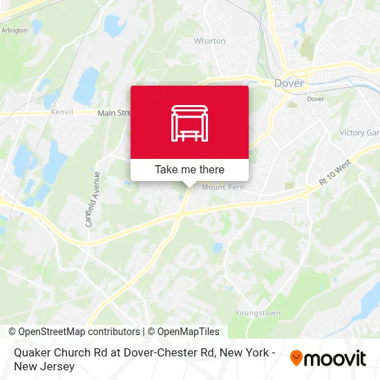 Quaker Church Rd at Dover-Chester Rd map